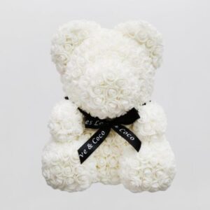 Rose Bear Λευκό 25cm