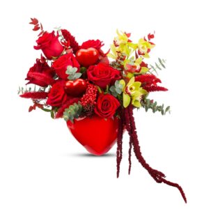 Red heart collection medium